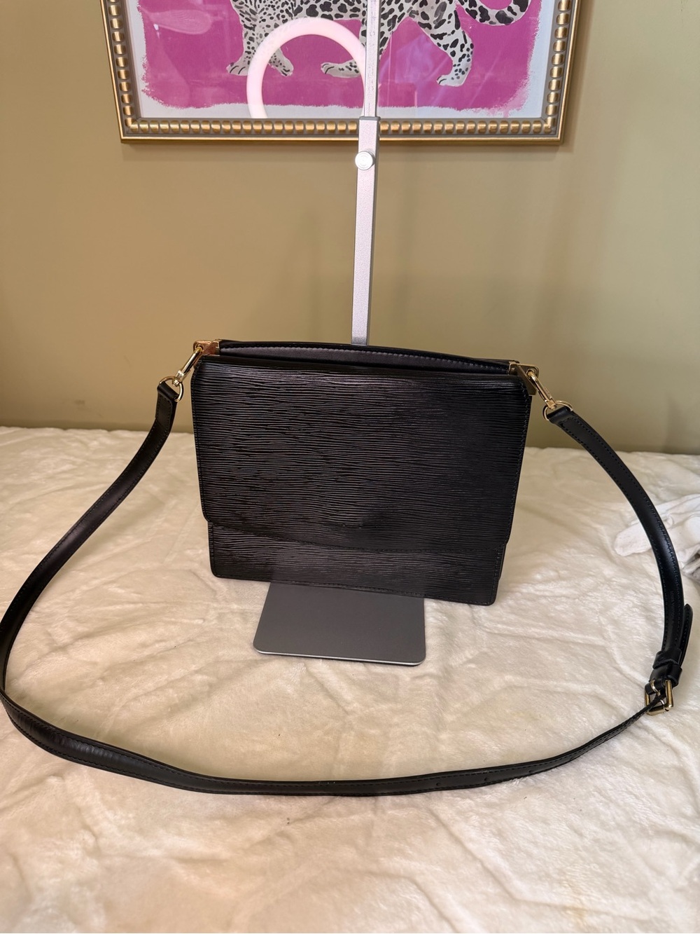 Louis Vuitton Grenelle Black Textured Epi Leather Crossbody Bag